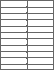 4-1/4" x 1" - Laser Label, Inkjet Labels