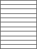 8-1/2" x 1" - Laser Label, Inkjet Labels