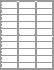 2-5/8" x 1-1/16" - Laser Label, Inkjet Labels