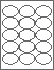 2-1/2" x 1-3/4" Oval - Laser Label, Inkjet Labels